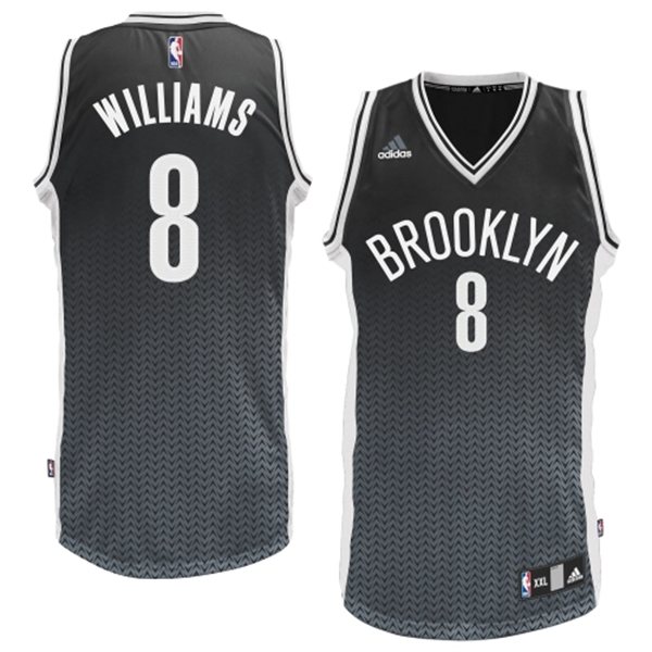 nba brooklyn nets #8 williams black grey[drift fashion]